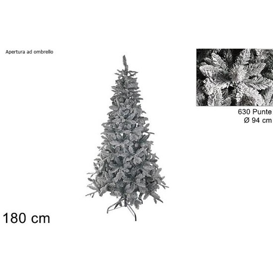 Árbol de Navidad Liviata nevado con 630 puntas de 180 cm de