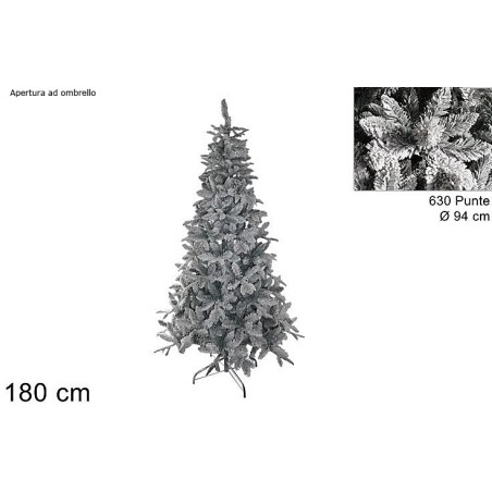 Árbol de Navidad Liviata nevado con 630 puntas de 180 cm de