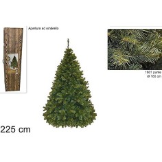 Albero di Natale Paris a 1601 punte cm 225h punte, albero