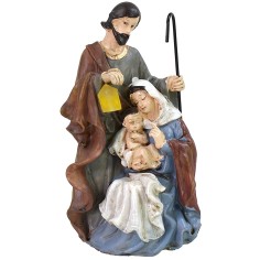 Natividad monobloque de resina con linterna de led funcional cm 2