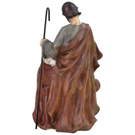 Monobloc nativity in resin with functioning led lantern