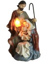 Monobloc nativity in resin with functioning led lantern