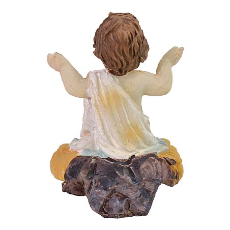 Gesù bambino seduto sulla culla 5,5 cm
