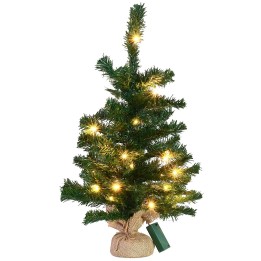 Albero di Natale cm 60 h con 20 Led a batteria