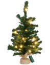 Albero di Natale cm 60 h con 20 Led a batteria