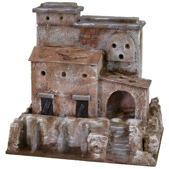 Casa colonica in lontananza cm 22x15x21 h