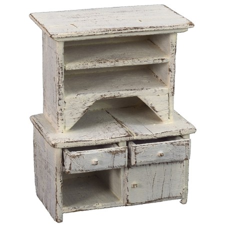 Credenza bianca con cassetti cm 8,5x5x10,5 h