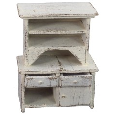 Credenza bianca con cassetti cm 8,5x5x10,5 h 2