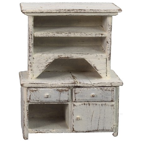 Credenza bianca con cassetti cm 8,5x5x10,5 h credenza, poter