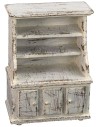 Aparador blanco con estantes de 8x5x11 cm h