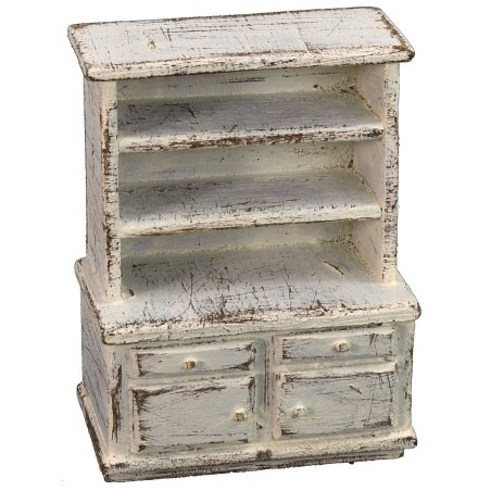 Credenza in legno sbiancato cm 8x5x11 h legno, poter, presenti