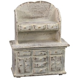Aparador de madera blanca cm 9x5x11 h