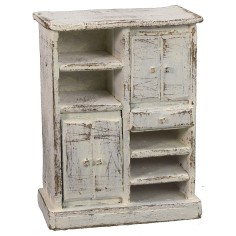 Mueble de cocina en madera blanca de 8,5x5x11 cm de alto, madera, altura.