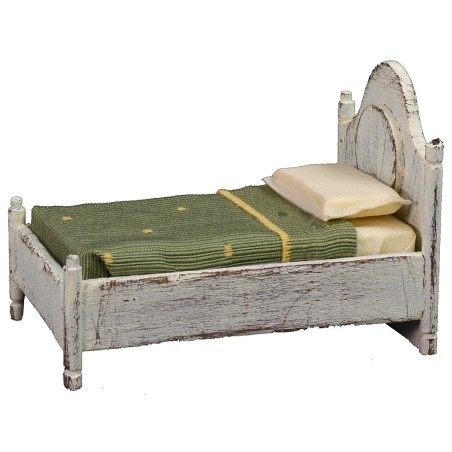 Letto singolo in legno bianco cm 7x11x8 h