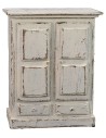 Armario blanco con puertas y cajones de 8,5x4,5x11 cm h