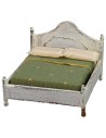 Double bed in white wood cm 10x11x8 h