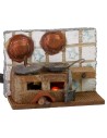 Cucina con fuoco funzionante cm 5,5x2,5x4,5 h