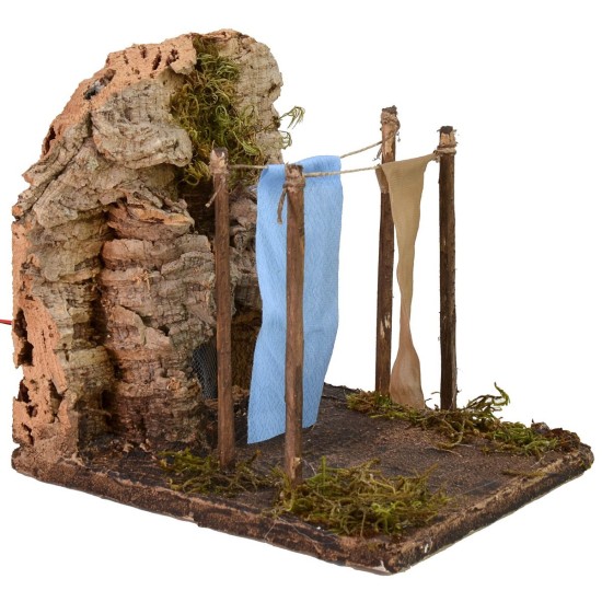 Setting with clothes hanging wind effect cm 14x17,5x17 h