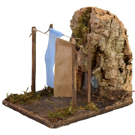 Setting with clothes hanging wind effect cm 14x17,5x17 h