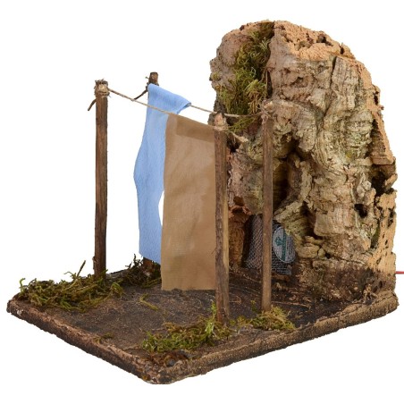 Setting with clothes hanging wind effect cm 14x17,5x17 h