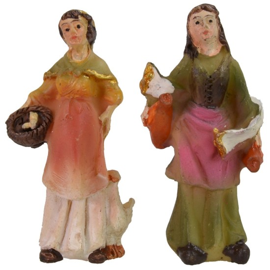 Set 4 personaggi 5 cm in resina