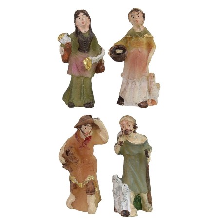 Set 4 personaggi 3,5 cm in resina