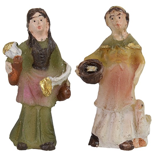 Set 4 personaggi 3,5 cm in resina