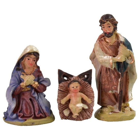Natività 5 soggetti in resina serie 5 cm