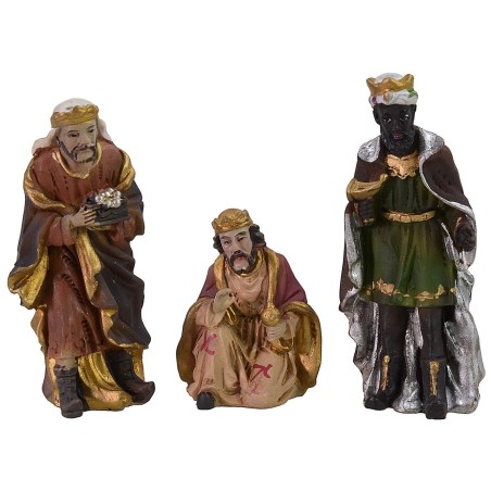 Natividad de 5 cm en resina con 11 figuras de resina, tamaño.