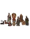 Natividad de 5 cm en resina con 11 figuras de resina, tamaño.