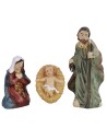 Natividad 3 figuras 3,5 cm en resina, resina, José, María.