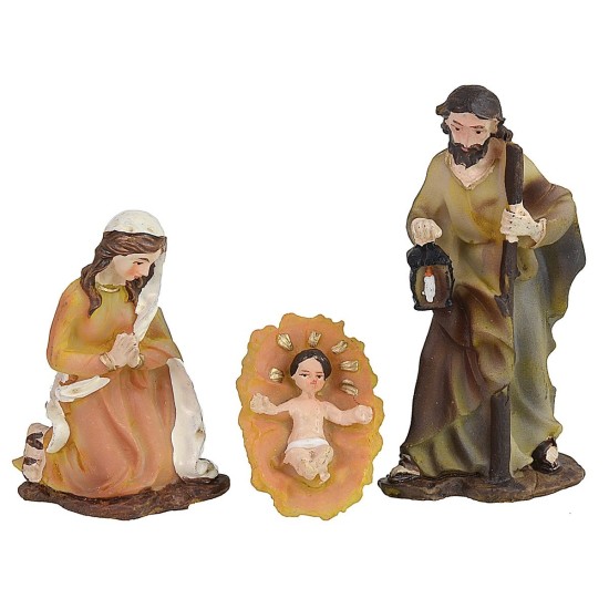 Natività 5 soggetti serie 8 cm in resina