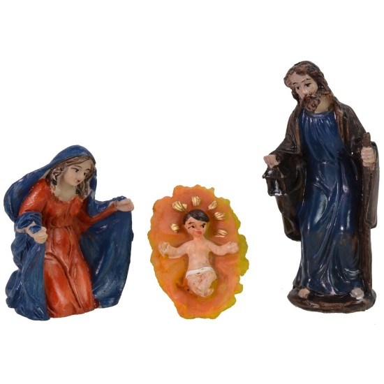 Natività 5 soggetti serie 8 cm in resina