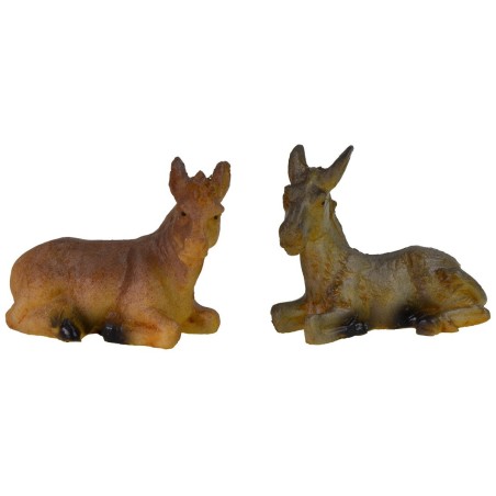 Natividad 5 figuras serie 8 cm en resina serie, cuna, resina.