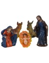 Natività 5 soggetti serie 8 cm in resina serie, culla, resina