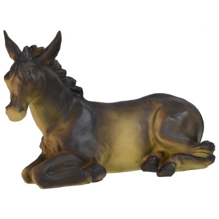 Buey y burro de resina para estatuas de 24-30 cm, burro