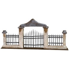 Cancello e ringhiera cm 49x5x22 h altezza, cancello, ringhiera