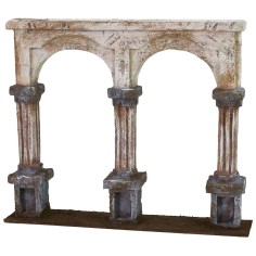 Facciata con colonne cm 27x5x22,5 h 2