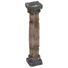 Columna dórica con dos incrustaciones de 3x3x15 cm h 2