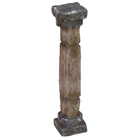Colonna dorica con due intarsi cm 3x3x15 h