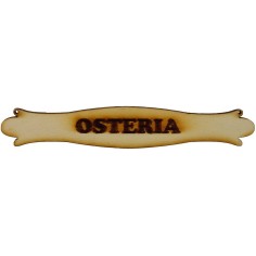 Wooden nativity scene sign 8x1.7 cm available with the 2