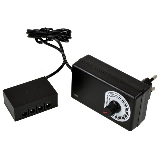 LED strip power supply with 4 outputs 2 of ø 2.1 mm and 2 of ø