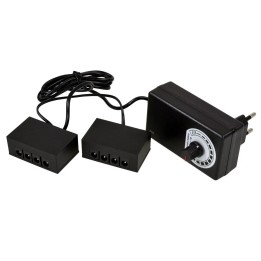 Alimentatore strisce led 8 uscite 4 da ø 2,1 mm e 4 da ø 2,5 mm