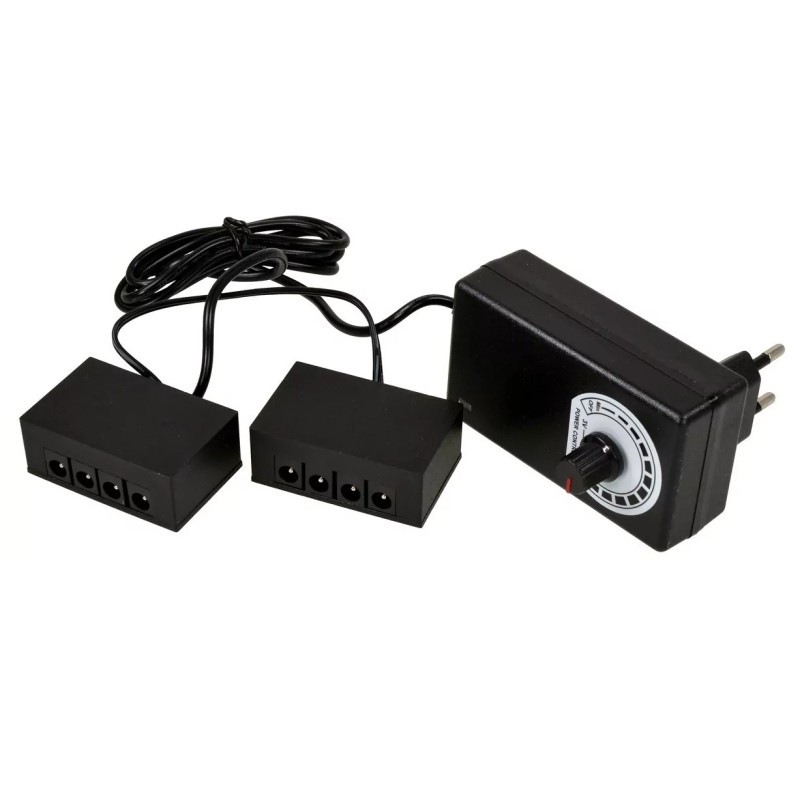 LED strip power supply 8 outputs 4 of ø 2.1 mm and 4 of ø 2.5 mm
