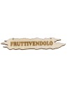 Letrero de madera del frutero cm 10x1,8