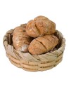 Cesta de mimbre con pan ø 3 cm -Artículos para belén