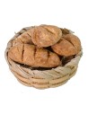 Cesta de mimbre con pan ø 3 cm -Artículos para belén