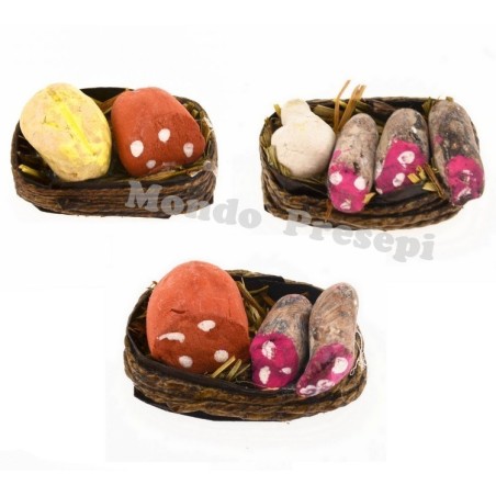 Basket with salami assorted models