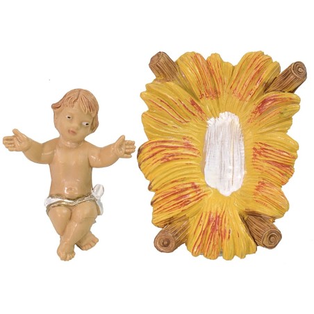 Natività 3 pezzi serie lux 12 cm in pvc Mondo Presepi