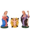 Natività set 3 pz serie color 12 cm in pvc